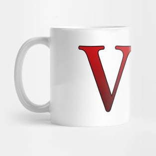 Red Roman Numeral 7 VII Mug